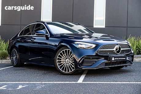 Blue 2022 Mercedes-Benz C300 Sedan Mhev