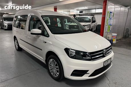 White 2019 Volkswagen Caddy Wagon Maxi Trendline Tsi220
