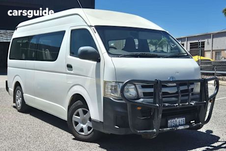 White 2011 Toyota HiAce Bus Commuter
