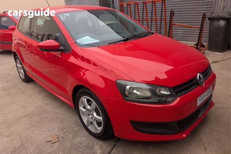 Red 2010 Volkswagen Polo Hatchback Trendline