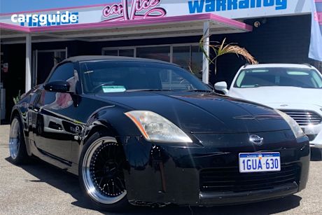 Black 2003 Nissan 350Z Convertible Roadster