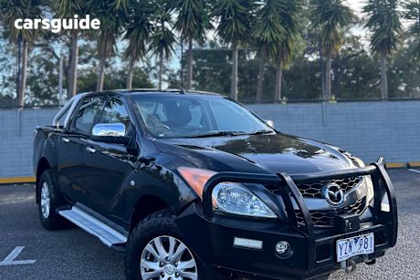 Black 2012 Mazda BT-50 Dual Cab Utility Gt (4X4)