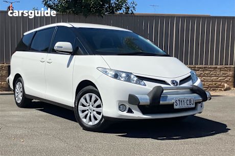 White 2019 Toyota Tarago Wagon Gli