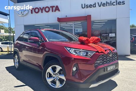Red 2021 Toyota RAV4 SUV