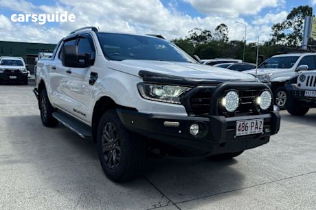 White 2021 Ford Ranger Double Cab Pick Up Wildtrak 2.0 (4X4)