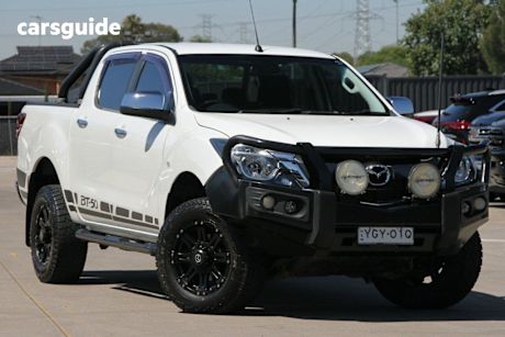 White 2016 Mazda BT-50 Dual Cab Utility Xtr (4X4)