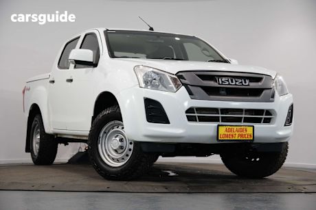 White 2017 Isuzu D-MAX Crew Cab Utility Sx Hi-Ride (4X4)