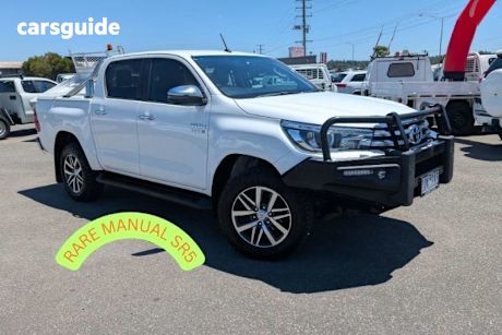 White 2018 Toyota Hilux Dual Cab Utility Sr5 (4X4)