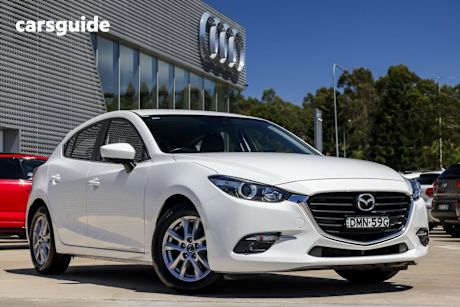 White 2017 Mazda 3 Hatchback Maxx