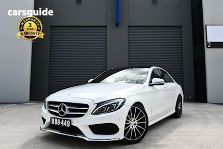 White 2015 Mercedes-Benz C200 Sedan Bluetec