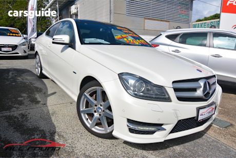 White 2012 Mercedes-Benz C350 Coupe BE