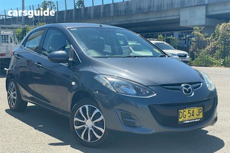 Grey 2010 Mazda 2 Hatchback Neo