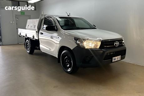 White 2018 Toyota Hilux Cab Chassis Workmate