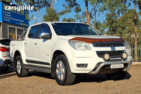 White 2013 Holden Colorado Crew Cab Pickup Ltz (4X4)