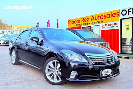 Black 2010 Toyota Crown Sedan Majesta (Hybrid)