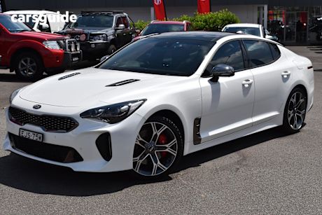 White 2020 Kia Stinger Sedan Gt (Red Leather)