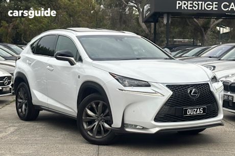 White 2015 Lexus NX200T Wagon F Sport (Awd)