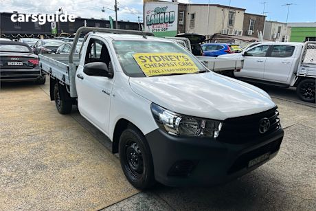 White 2019 Toyota Hilux Cab Chassis Workmate
