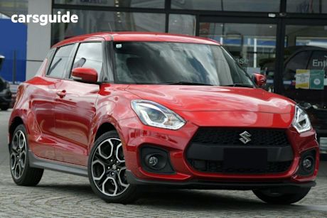 Red 2024 Suzuki Swift Hatchback Sport Turbo