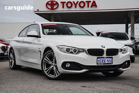 White 2015 BMW 420D Coupe Sport Line