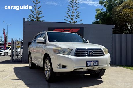 White 2009 Toyota Kluger Wagon Altitude (Fwd)