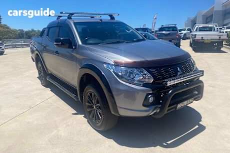 Grey 2018 Mitsubishi Triton Dual Cab Utility Gls (4X4) Blackline