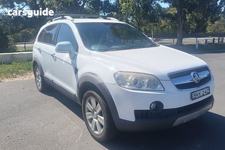 White 2009 Holden Captiva Wagon Lx (4X4)