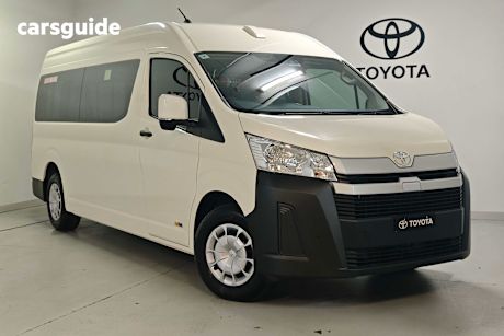 White 2024 Toyota HiAce Bus Slwb Commuter (12 Seats)