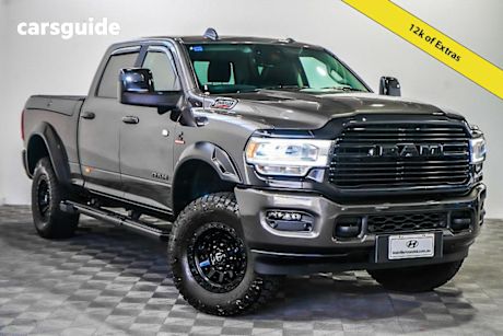 Grey 2024 RAM 2500 Crew Cab Utility Laramie Rambox Yellowstone