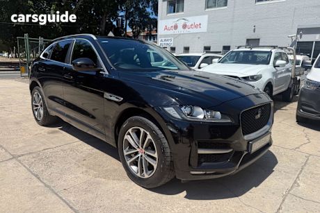 Black 2017 Jaguar F-Pace Wagon 30D R-Sport