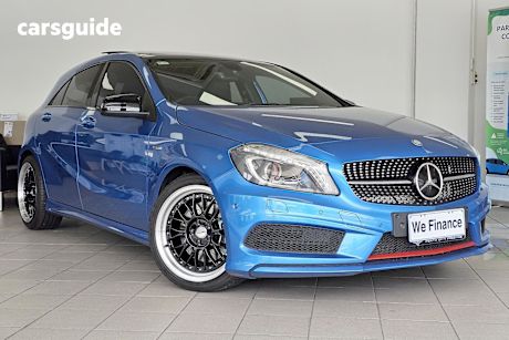 Blue 2015 Mercedes-Benz A250 Hatchback Sport