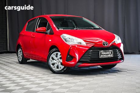 Red 2018 Toyota Yaris Hatchback Ascent