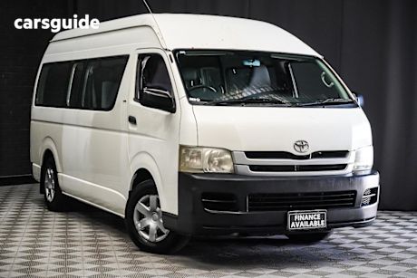 White 2008 Toyota HiAce Bus Commuter