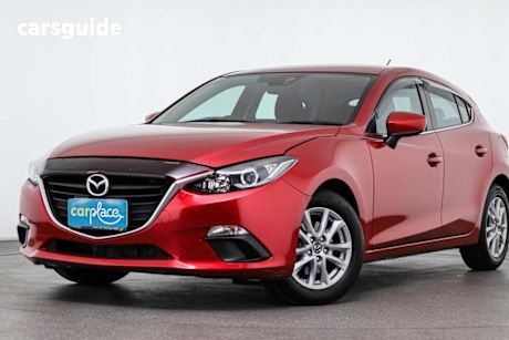 Red 2014 Mazda 3 Hatchback Maxx