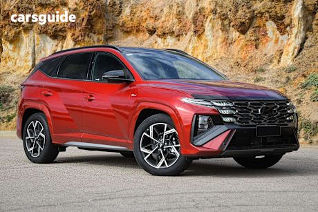 Red 2026 Hyundai Tucson SUV PREMIUM N LINE 4X4