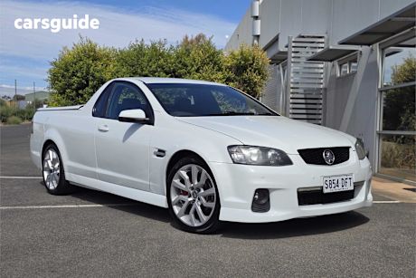 White 2012 Holden Commodore Utility Sv6 Thunder