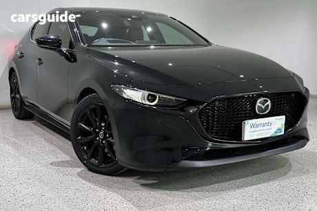 Black 2021 Mazda 3 Hatchback G25 Astina
