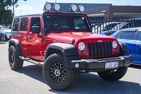 Red 2010 Jeep Wrangler Hardtop Unlimited Renegade (4X4)