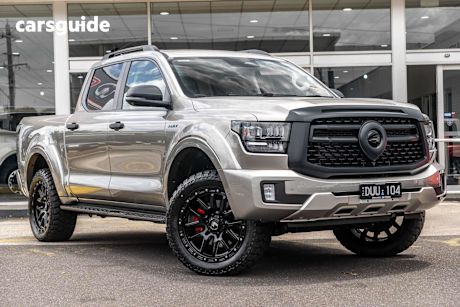 Silver 2025 GWM Cannon Alpha Dual Cab Utility Ultra Phev (4X4)