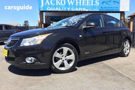 Black 2014 Holden Cruze Hatchback Equipe