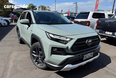 Green 2021 Toyota RAV4 Wagon Edge (Awd) Hybrid