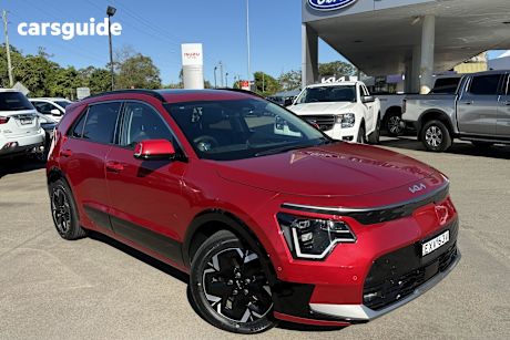 Red 2022 Kia Niro Wagon Ev Gt-Line Grey C Pillar