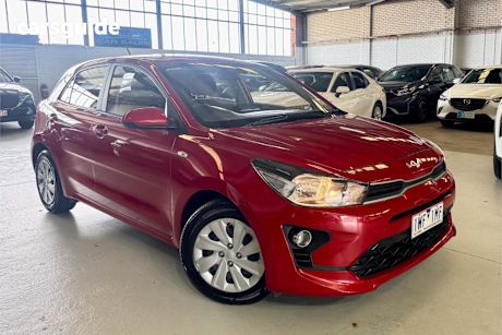 Red 2022 Kia RIO Hatchback S