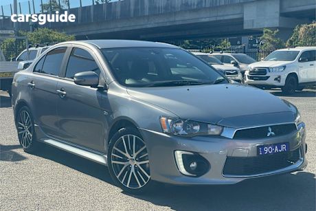 Grey 2016 Mitsubishi Lancer Sedan Gsr