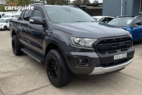 Grey 2019 Ford Ranger Double Cab Pick Up Wildtrak 2.0 (4X4)