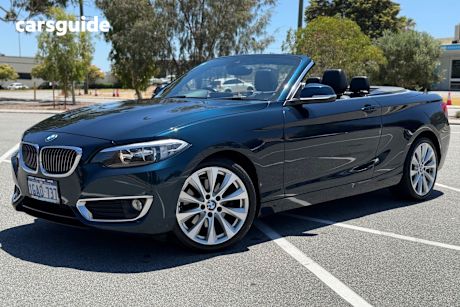 Blue 2015 BMW 220I Convertible Luxury Line