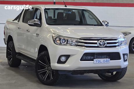 White 2016 Toyota Hilux Dual Cab Utility Sr5 (4X4)