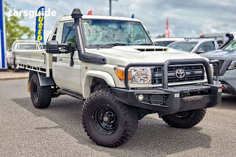 White 2021 Toyota Landcruiser Cab Chassis Workmate