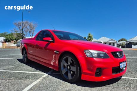 Red 2012 Holden Commodore Utility Sv6