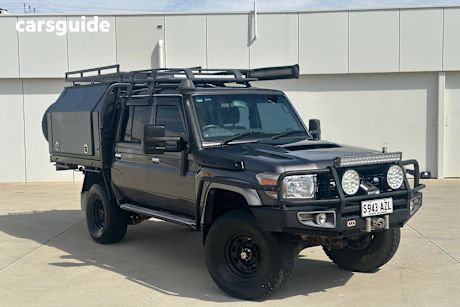 Grey 2013 Toyota Landcruiser Double Cab Chassis Gxl (4X4)